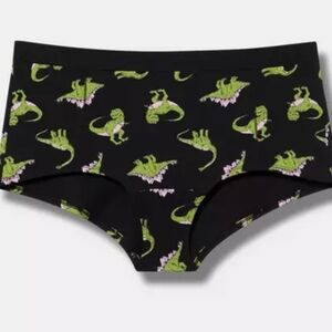 New Torrid Cotton Mid Rise Boyshort Panty Dinosaur 🦖🦕 Sz 1 1X Plus